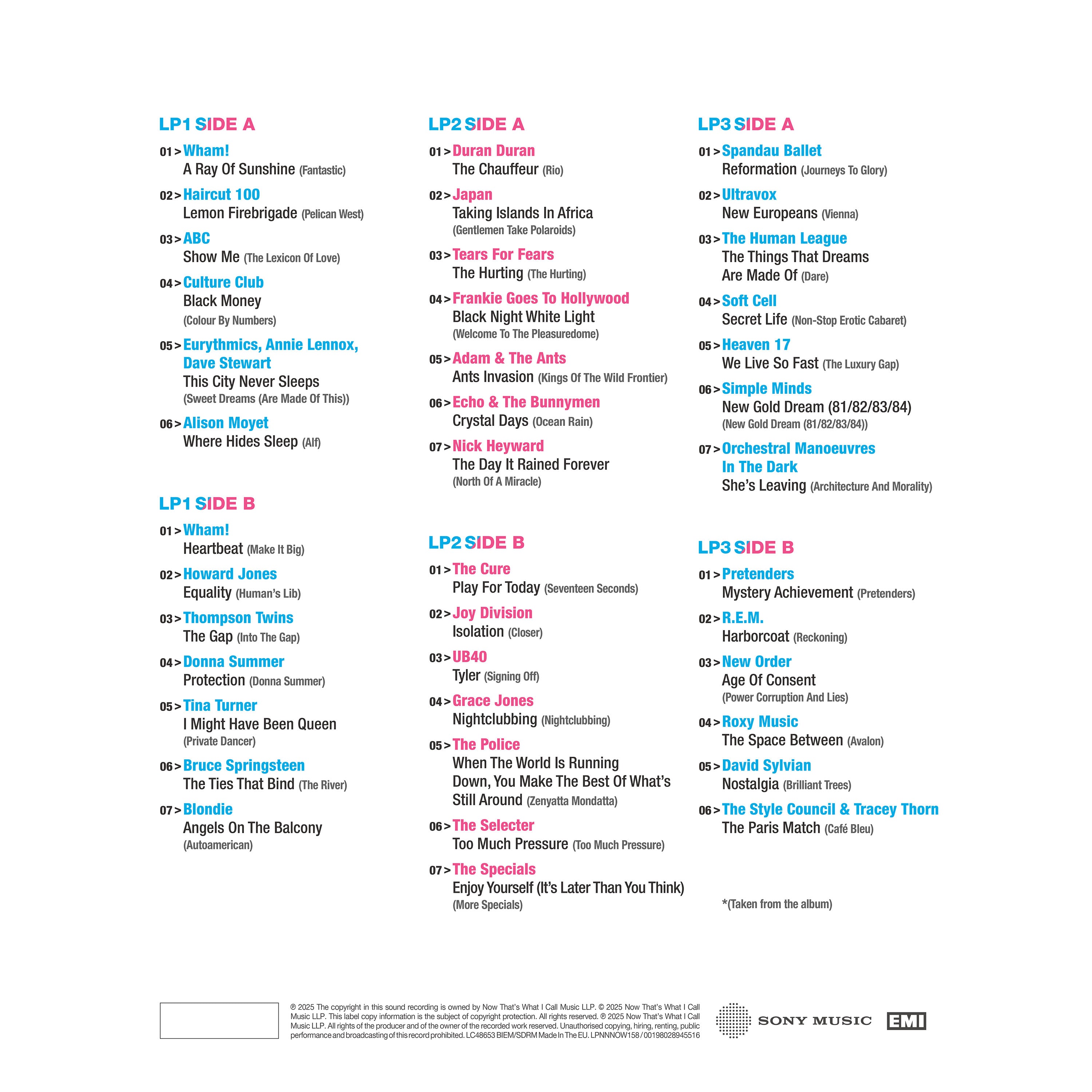 NOW That's What I Call An Era: The Albums - 1980-1984 (3LP) & Badge Set