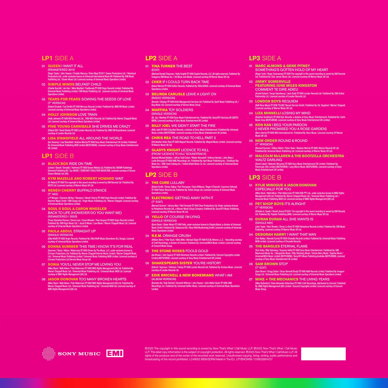 NOW – Yearbook 1989 (3LP) & Exclusive Numbered Print