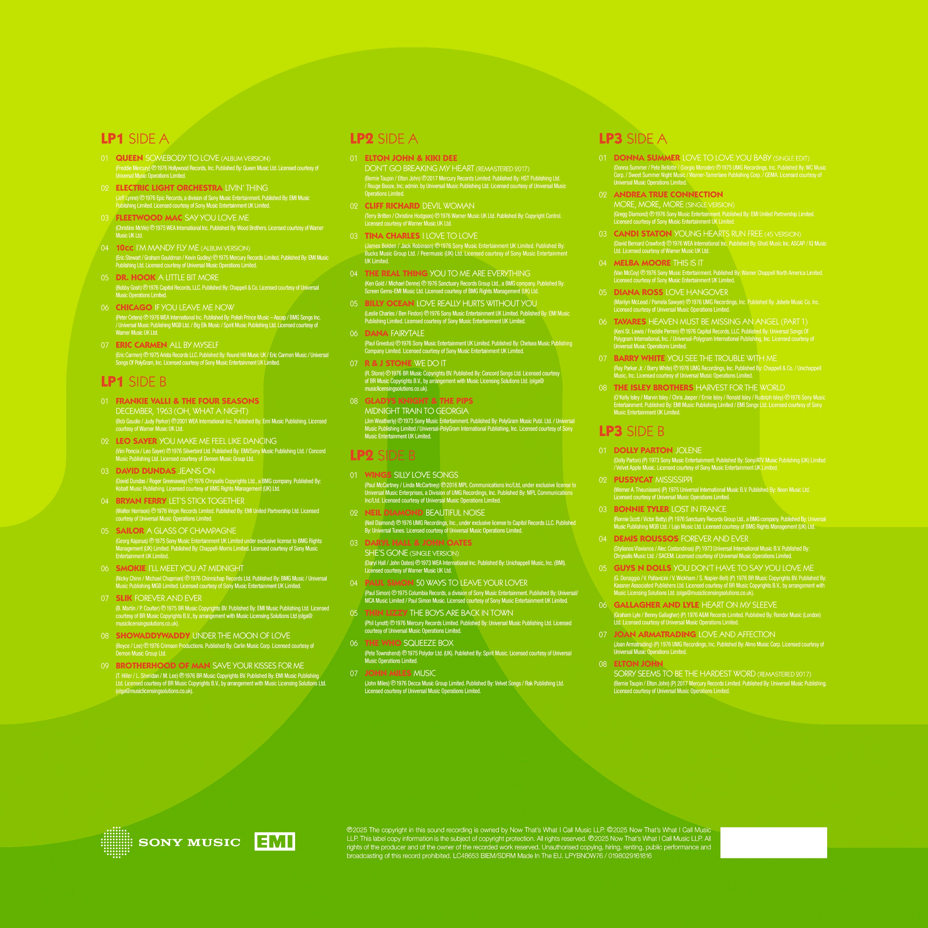 NOW – Yearbook 1976 (3LP) & Exclusive Numbered Print