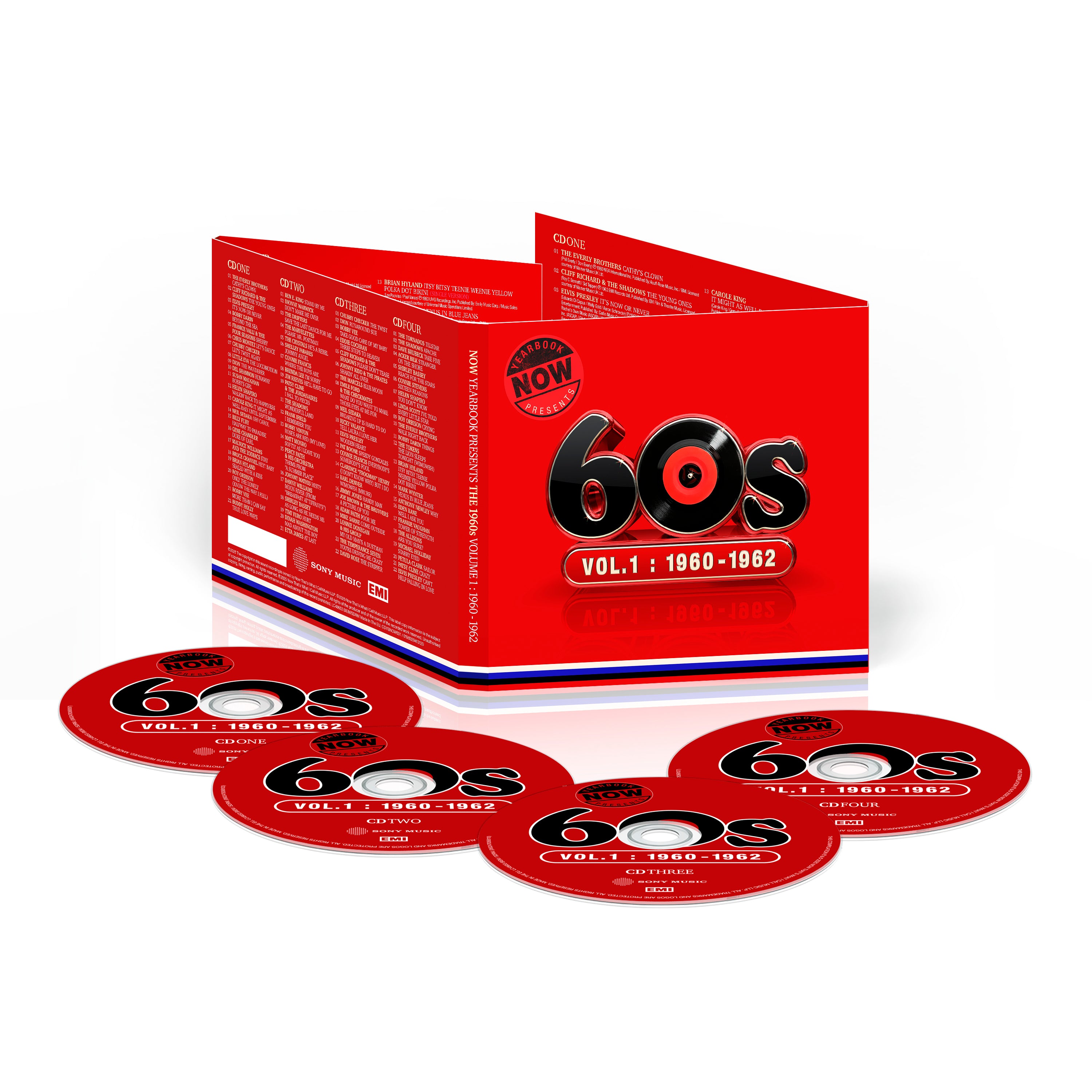 NOW Yearbook Presents - The 60s - Volume 1: 1960-1962 (4CD) - NOW