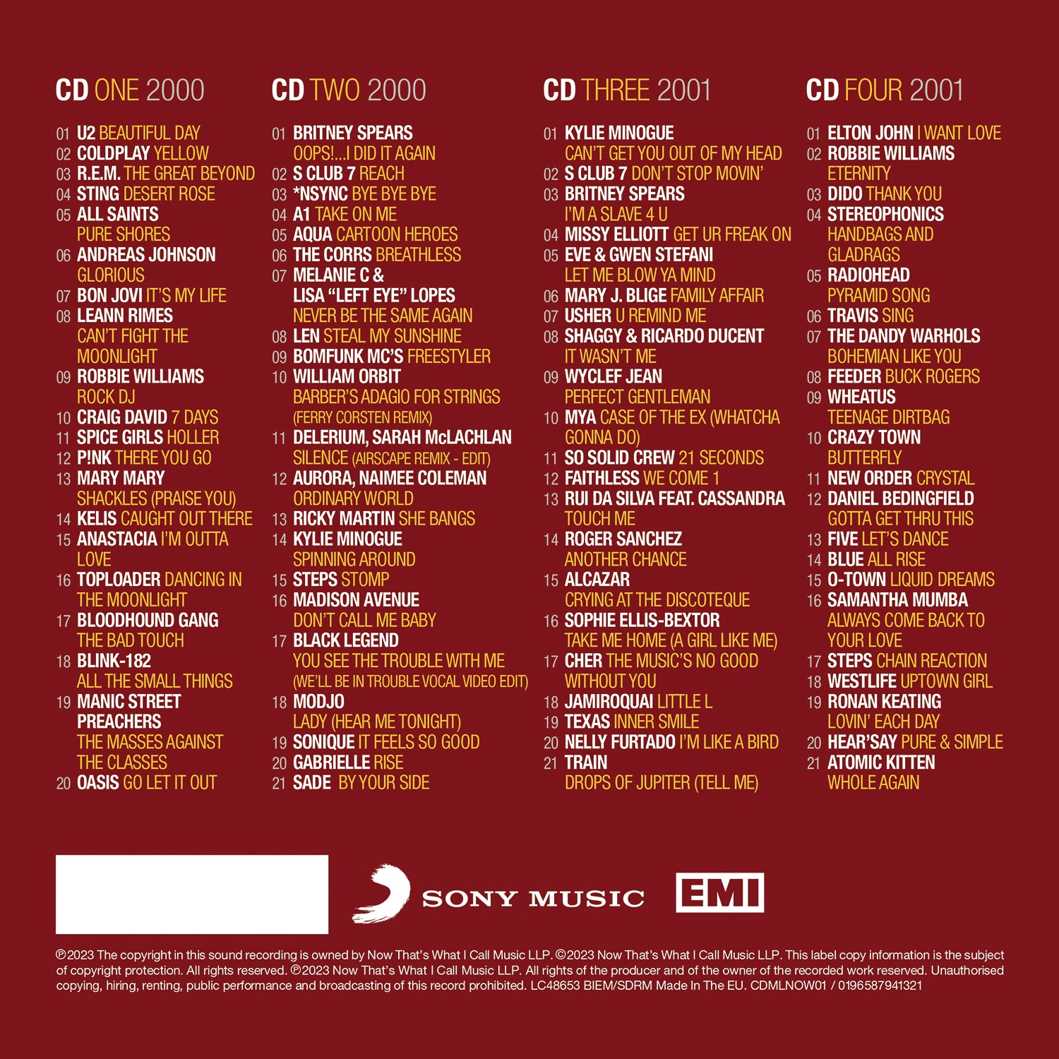 NOW - Millennium 2000 - 2001 (4CD)
