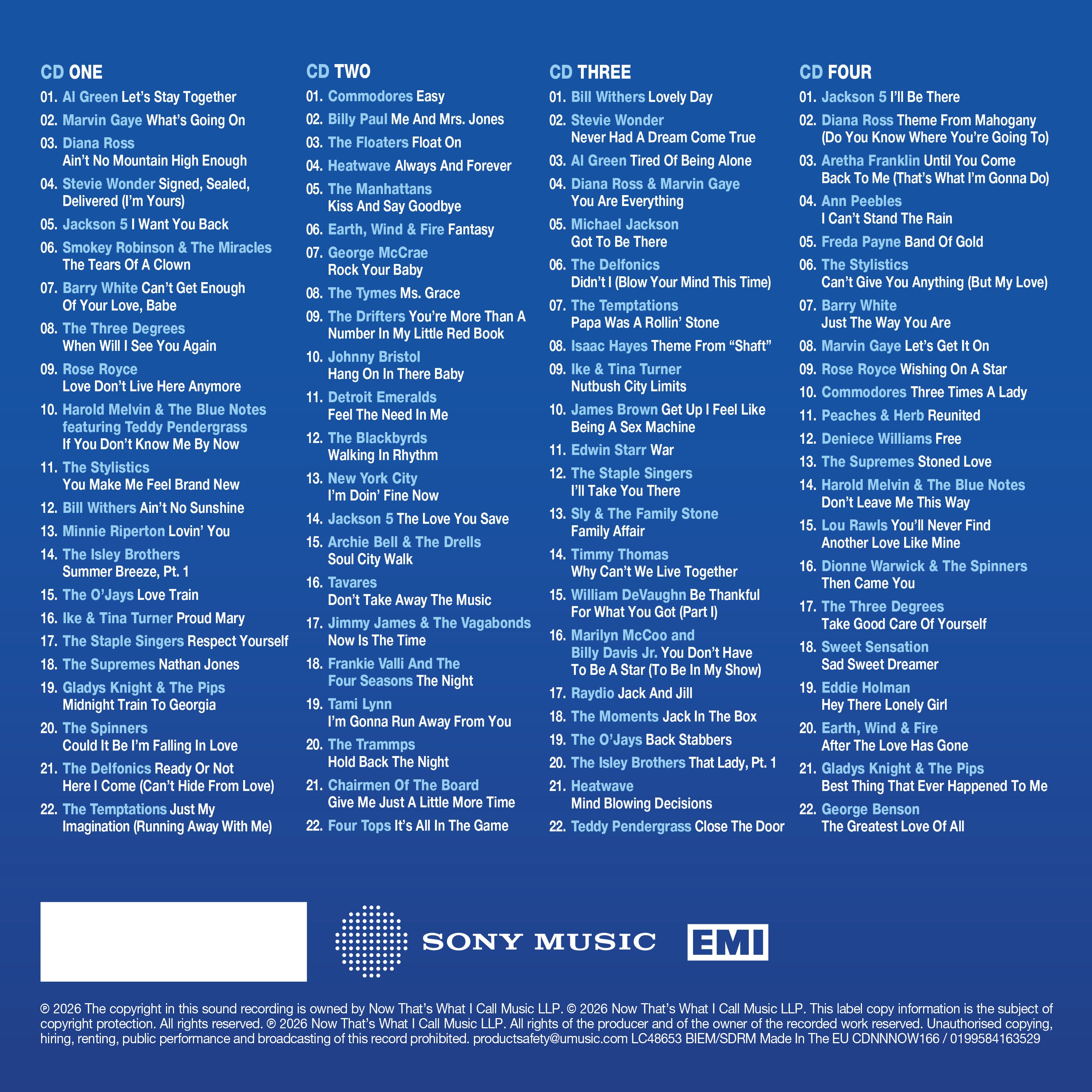 Various Artists - NOW That's What I Call 70s Soul (4CD)