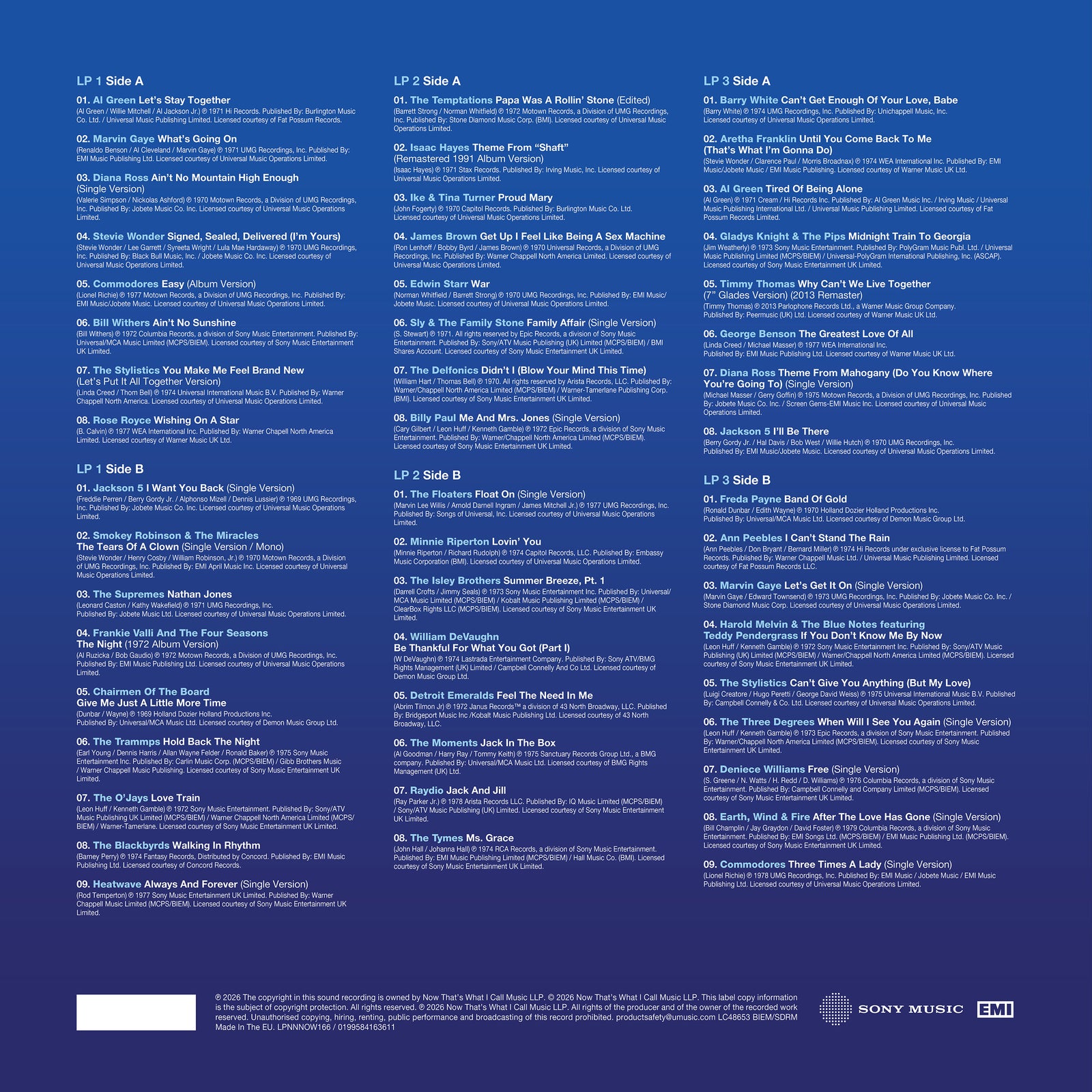 NOW That's What I Call 70s Soul (3LP) - NOW MUSIC Official Store