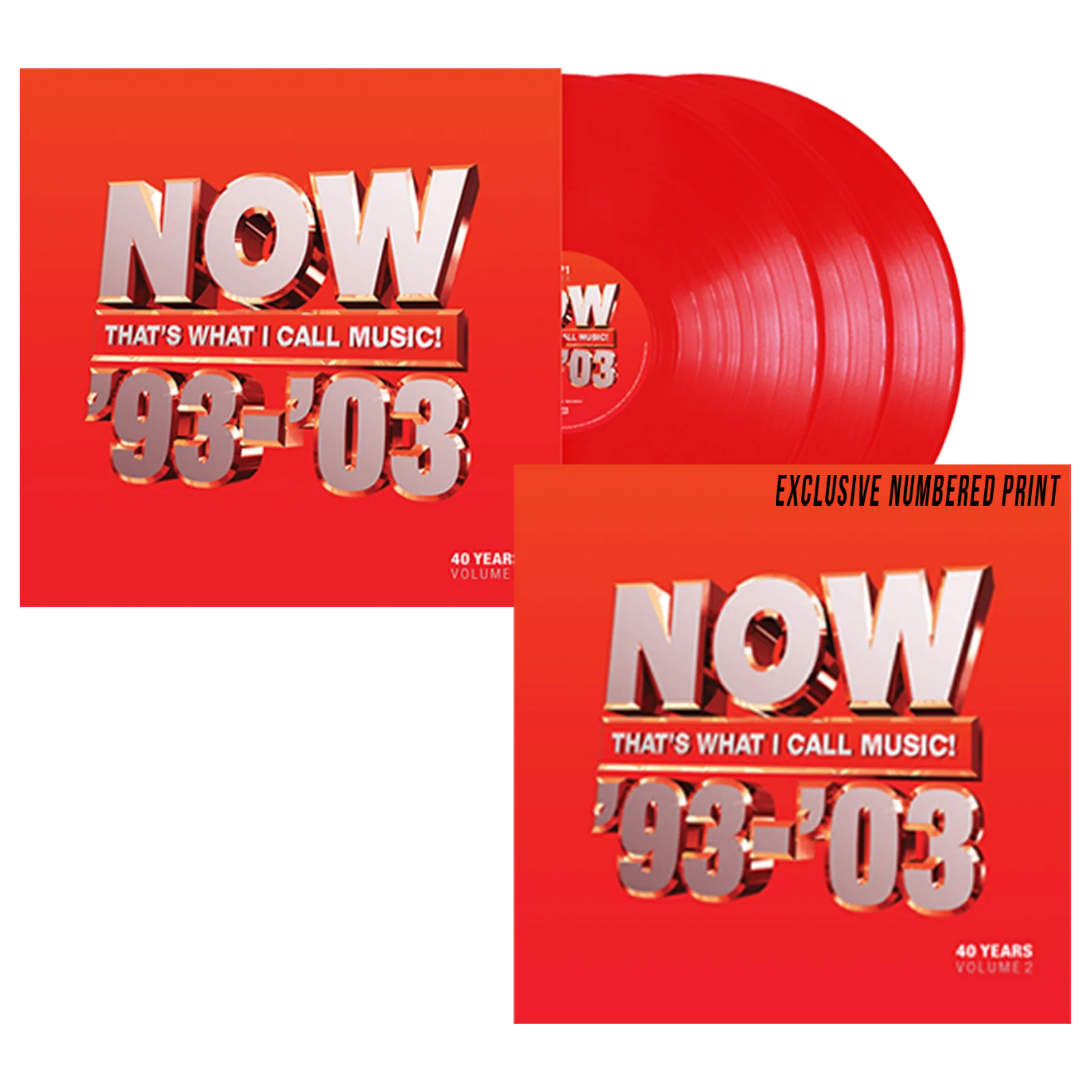 NOW That's What I Call 40 Years: Volume 2 - 1993-2003 (3LP) & Limited Edition NOW 40 Print