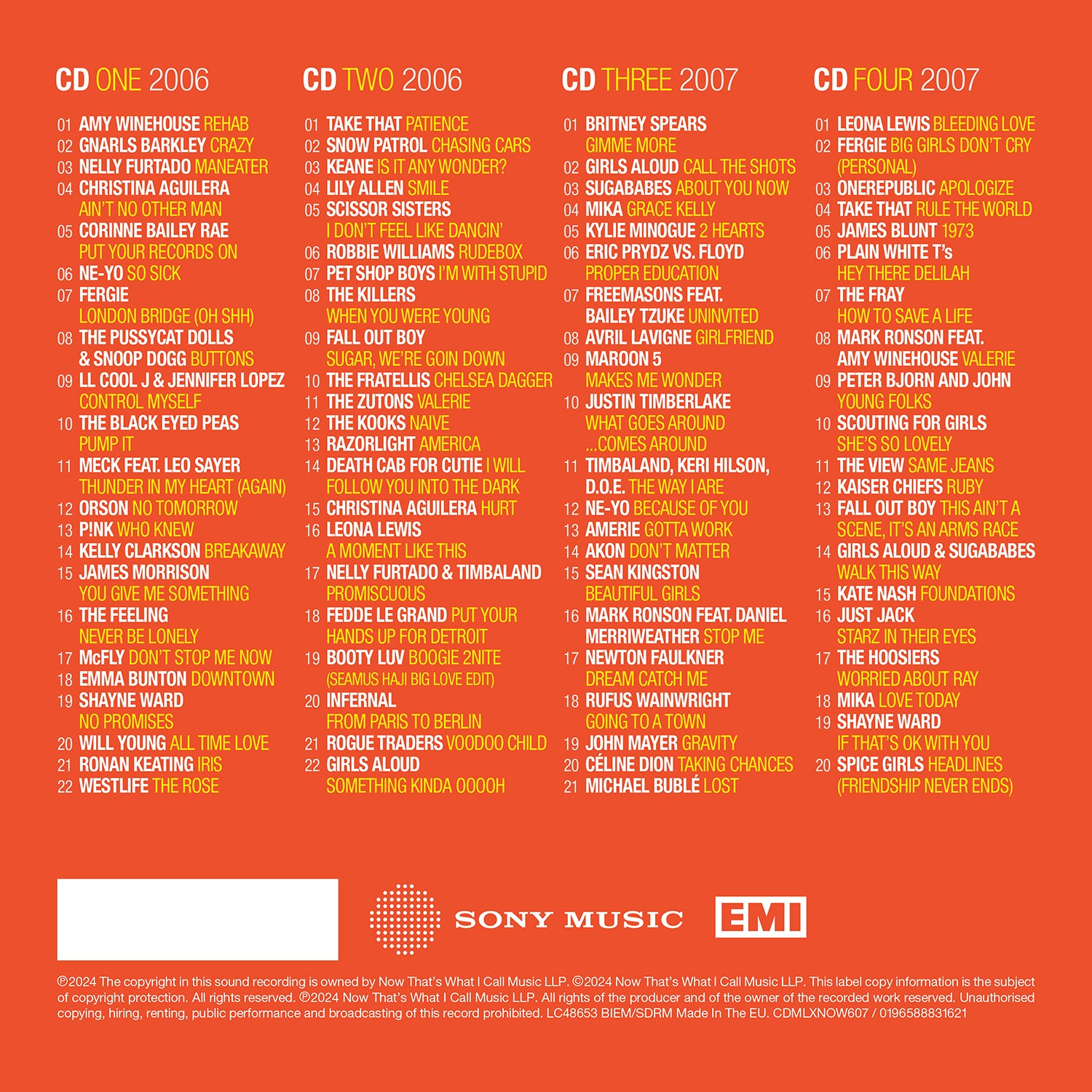 Various Artists - NOW - Millennium 2006 – 2007 (Special Edition 4CD)