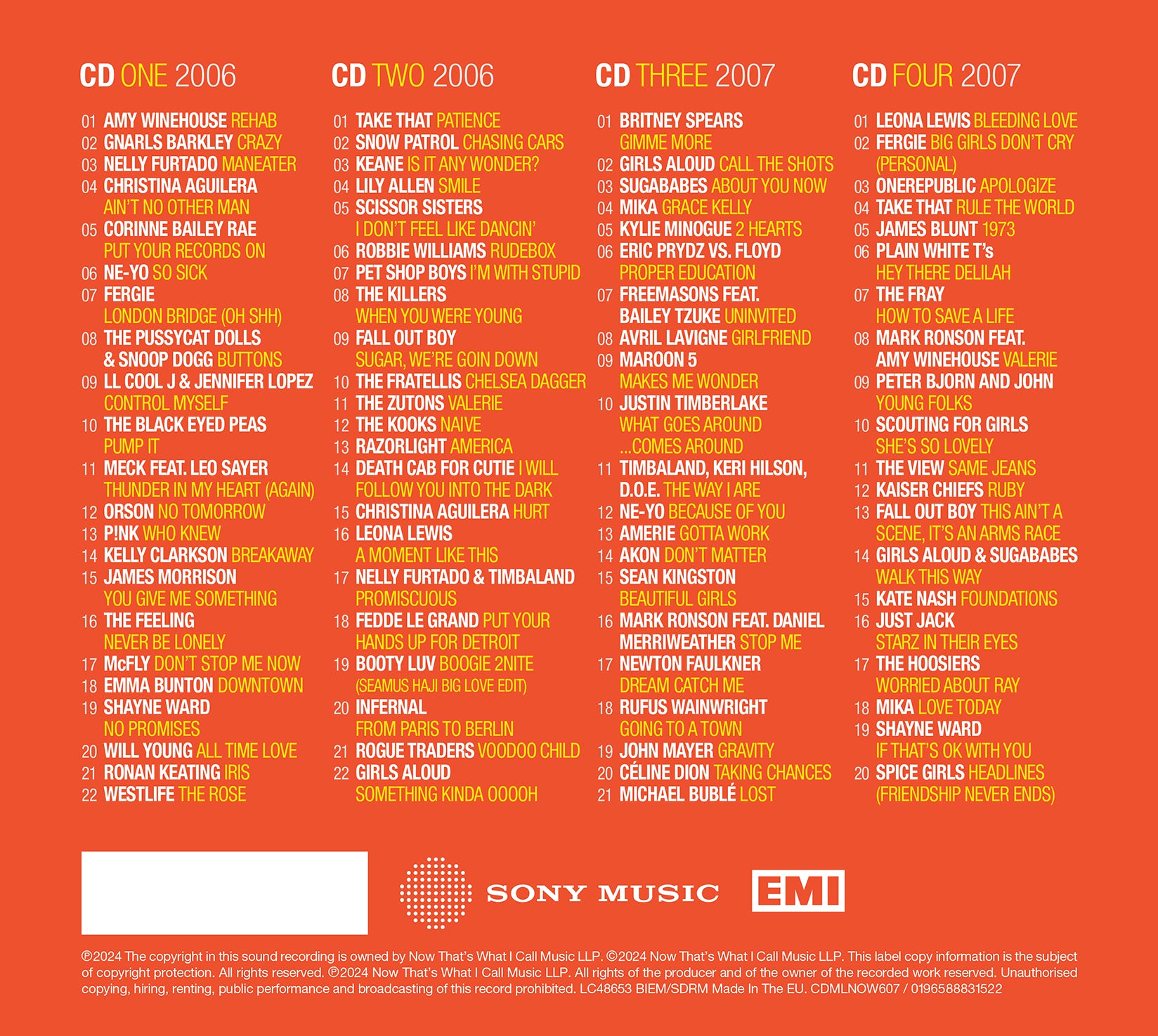 Various Artists - NOW - Millennium 2006 – 2007 (4CD)