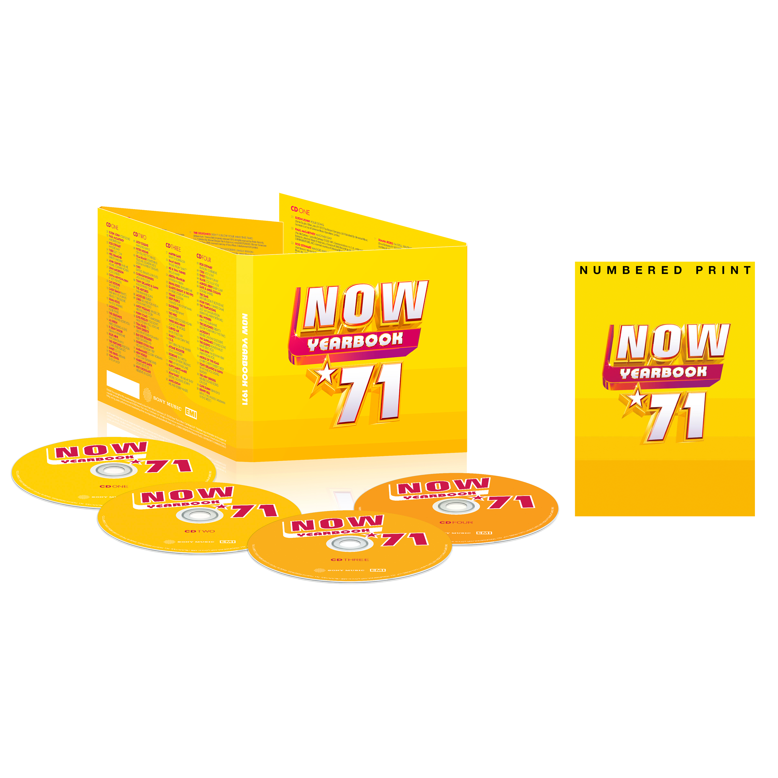 NOW – Yearbook 1971 (4CD) & Exclusive Numbered Print