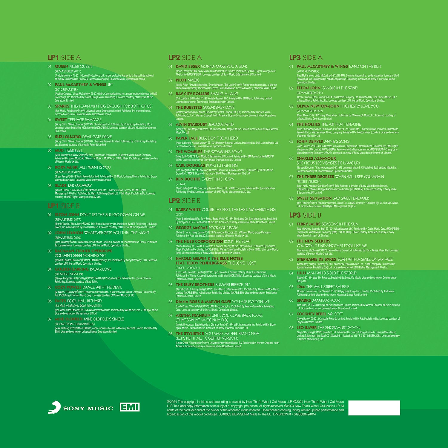 Various Artists - NOW – Yearbook 1974 (3LP)