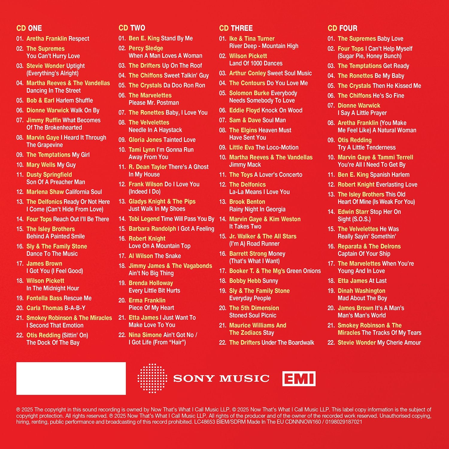 NOW That's What I Call 60s Soul (4CD) - NOW MUSIC Official Store
