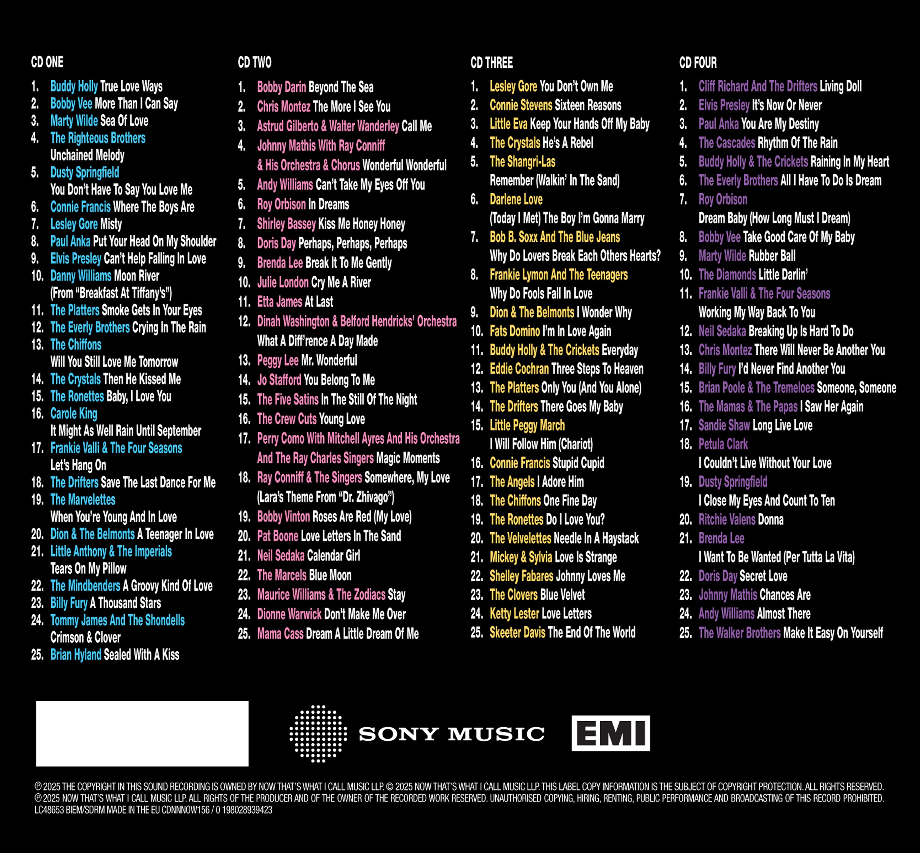 Various Artists - NOW That's What I Call Jukebox Classics - True Love Ways (4CD)