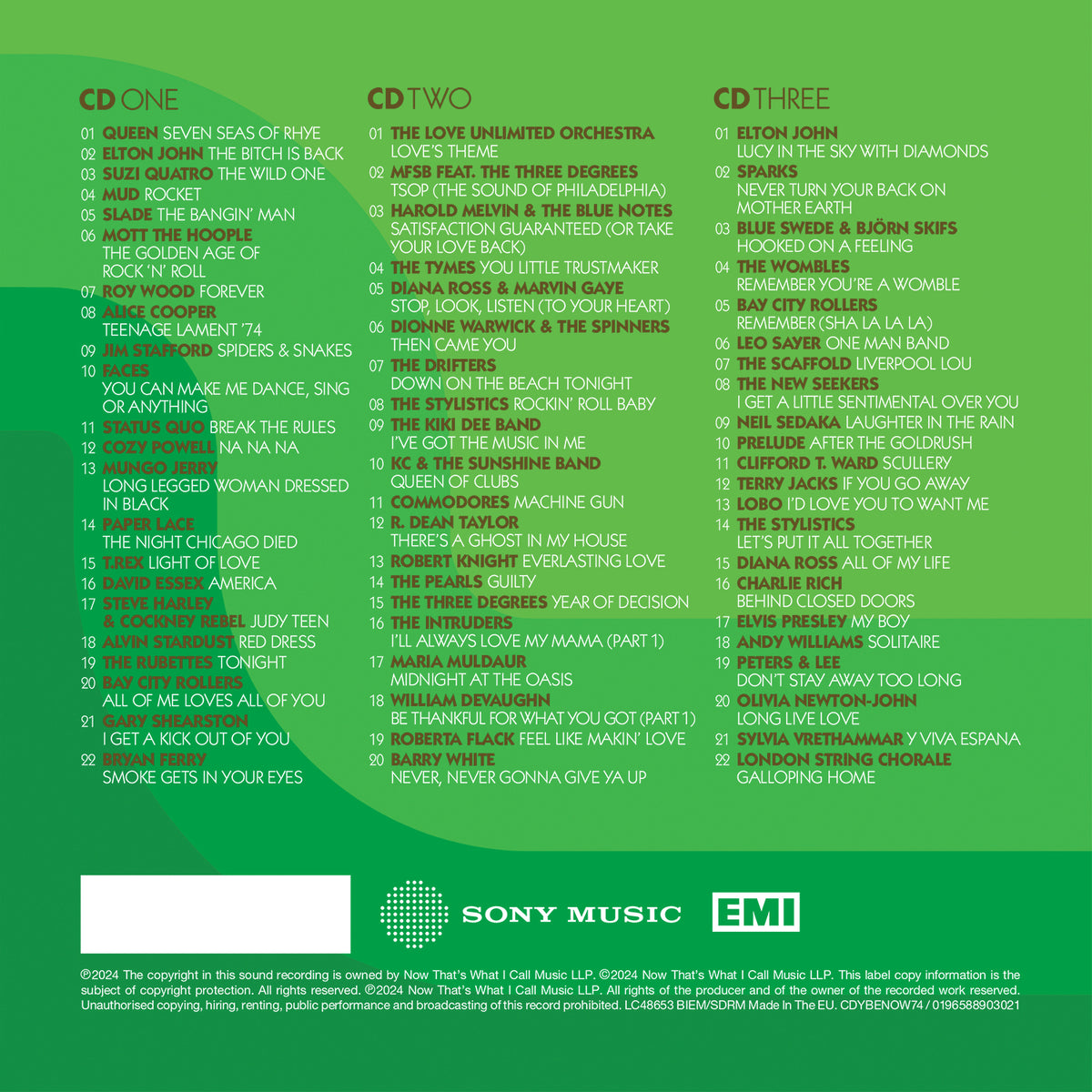 NOW – YEARBOOK EXTRA 1974 CD - NOW MUSIC Official Store