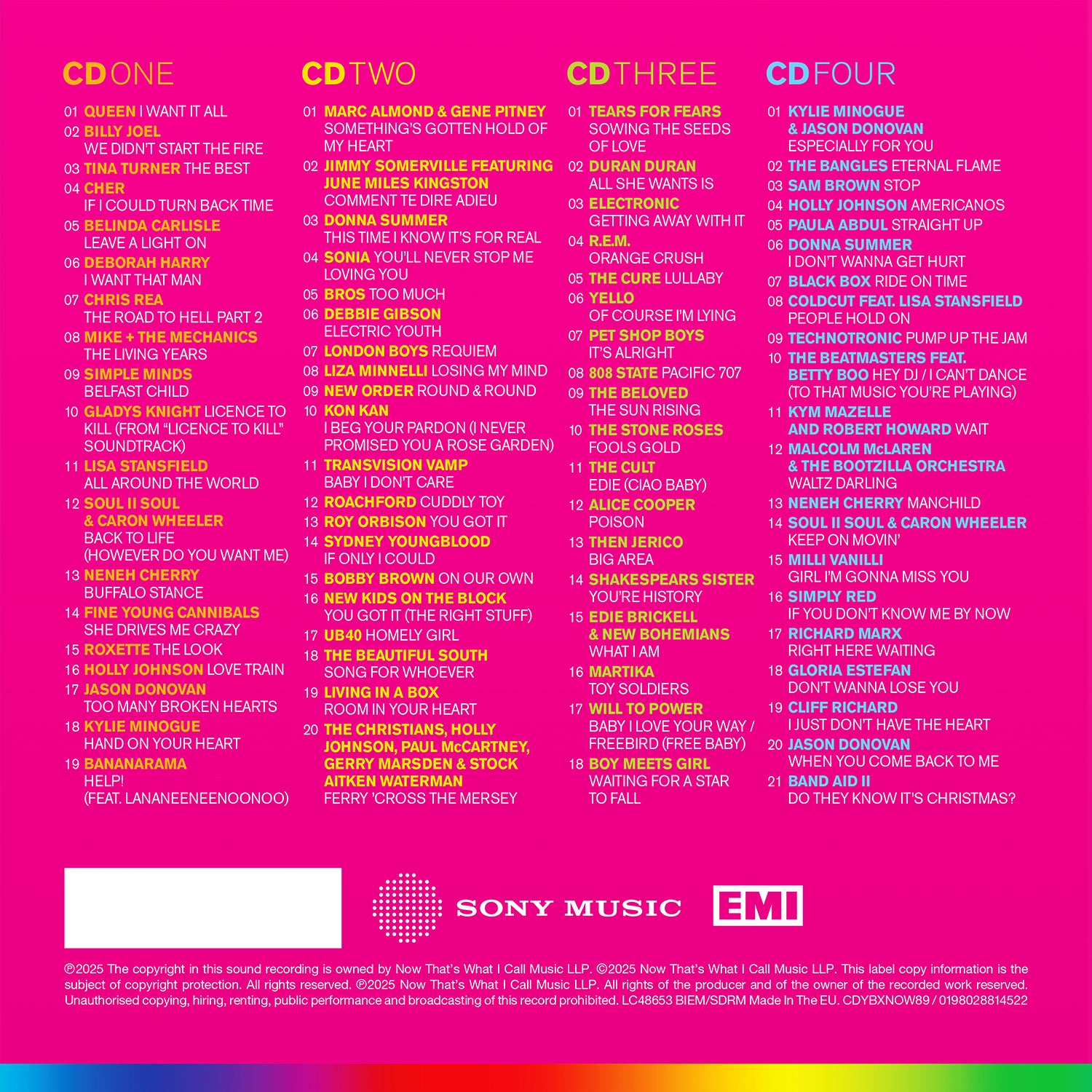 Various Artists - NOW – Yearbook 1989 (Special Edition 4CD)