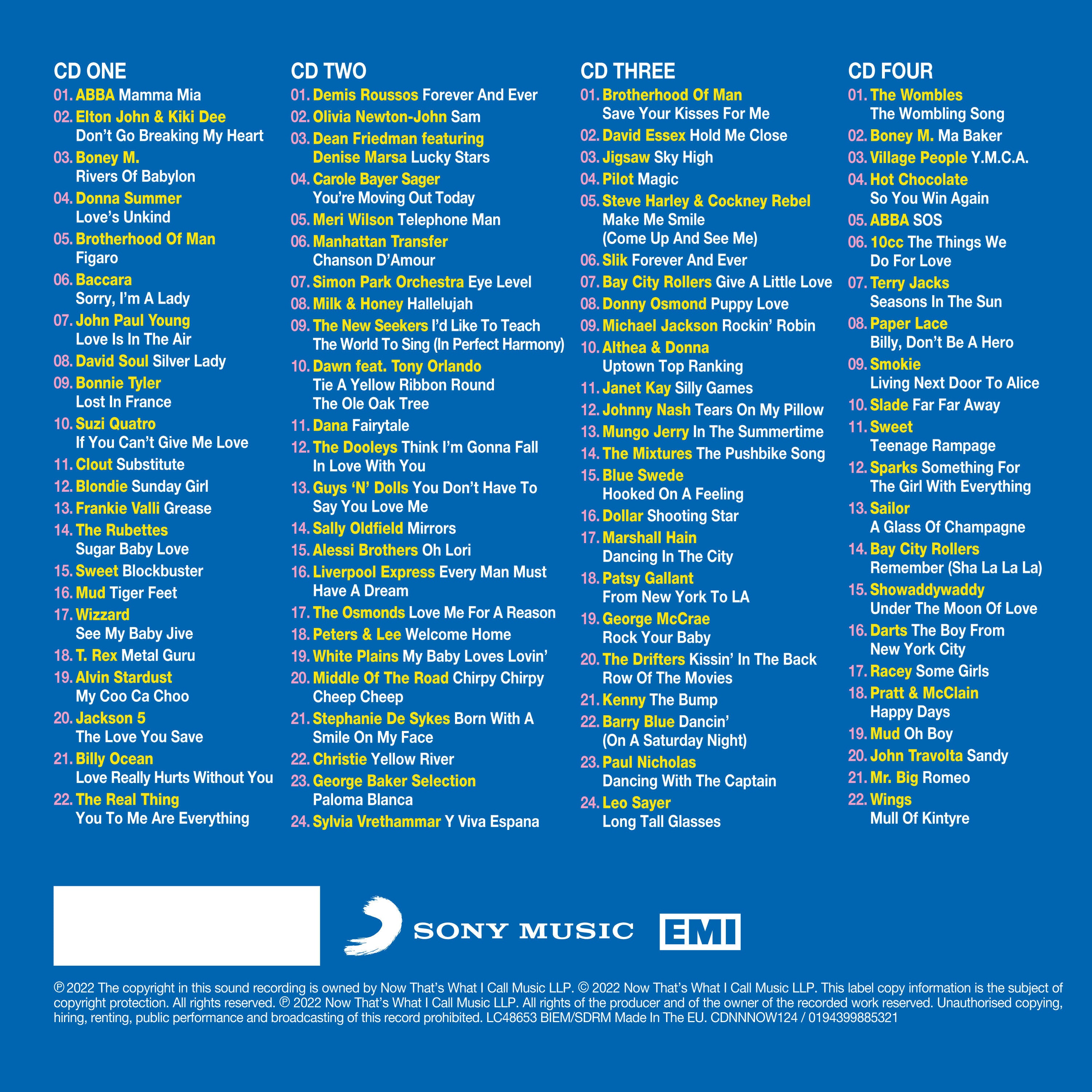 NOW That's What I Call 70s Pop (4CD) - NOW MUSIC Official Store