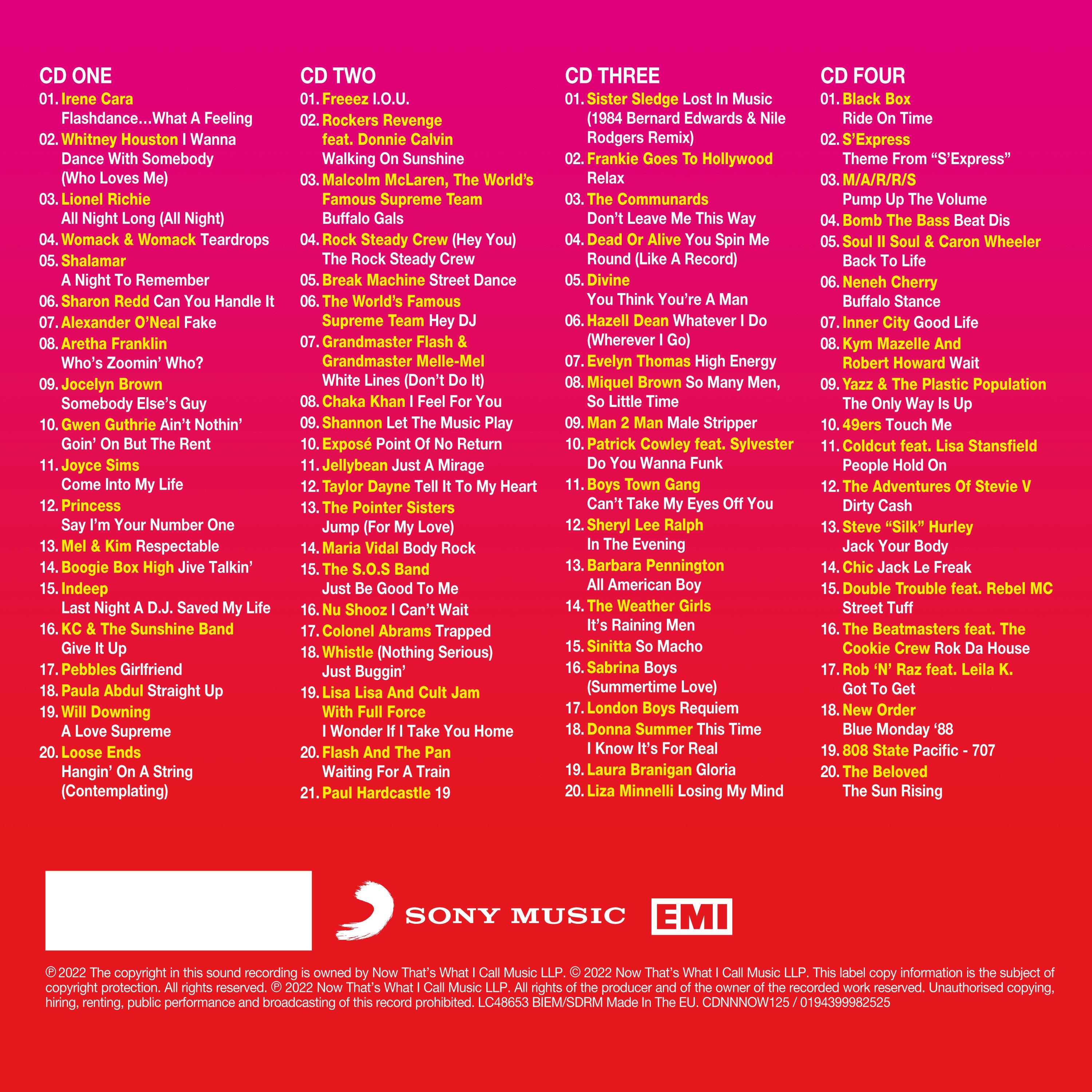 Various Artists - NOW That's What I Call 80s: Dancefloor (4CD)