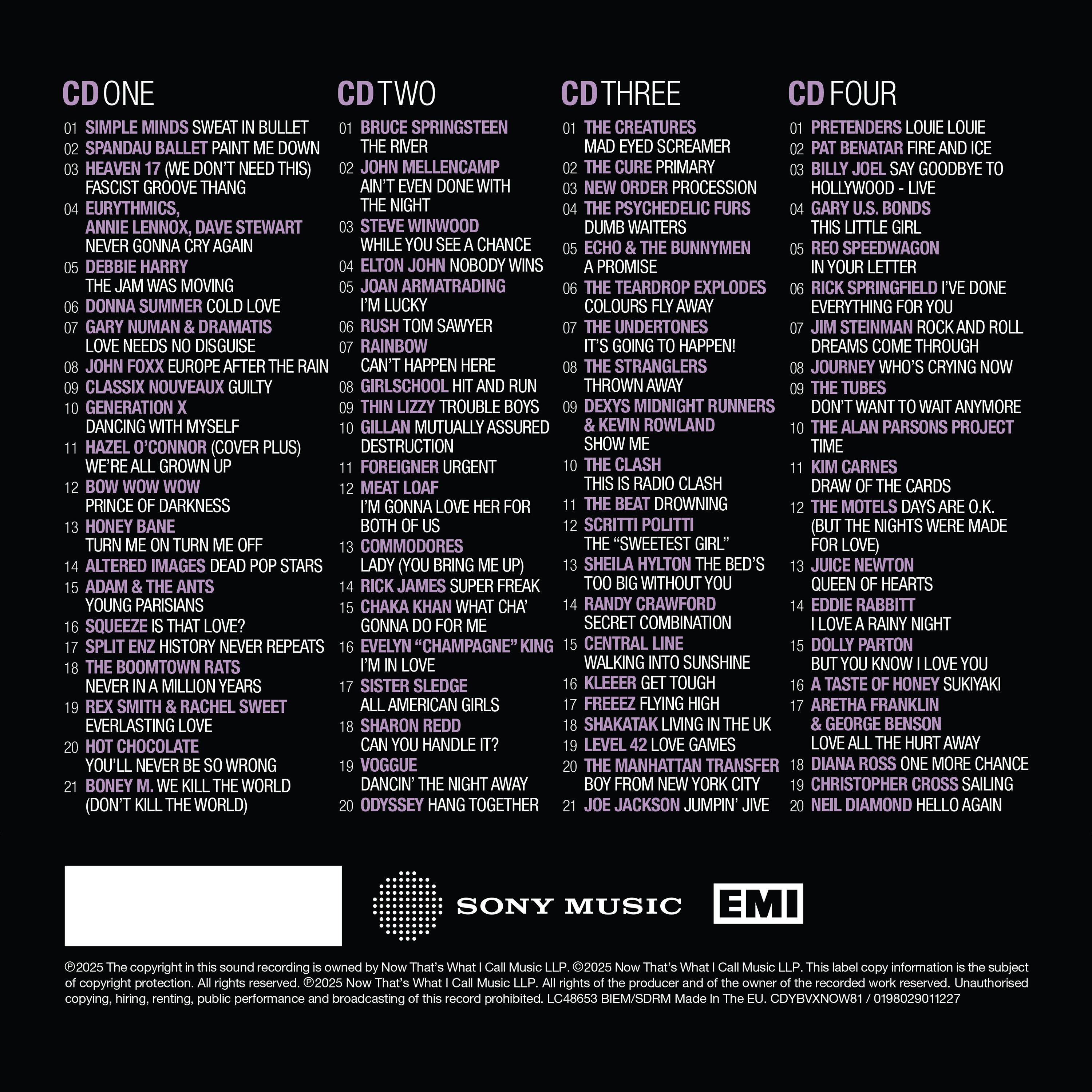 Various Artists - NOW Yearbook – THE VAULT: 1981 (Special Edition 4CD)