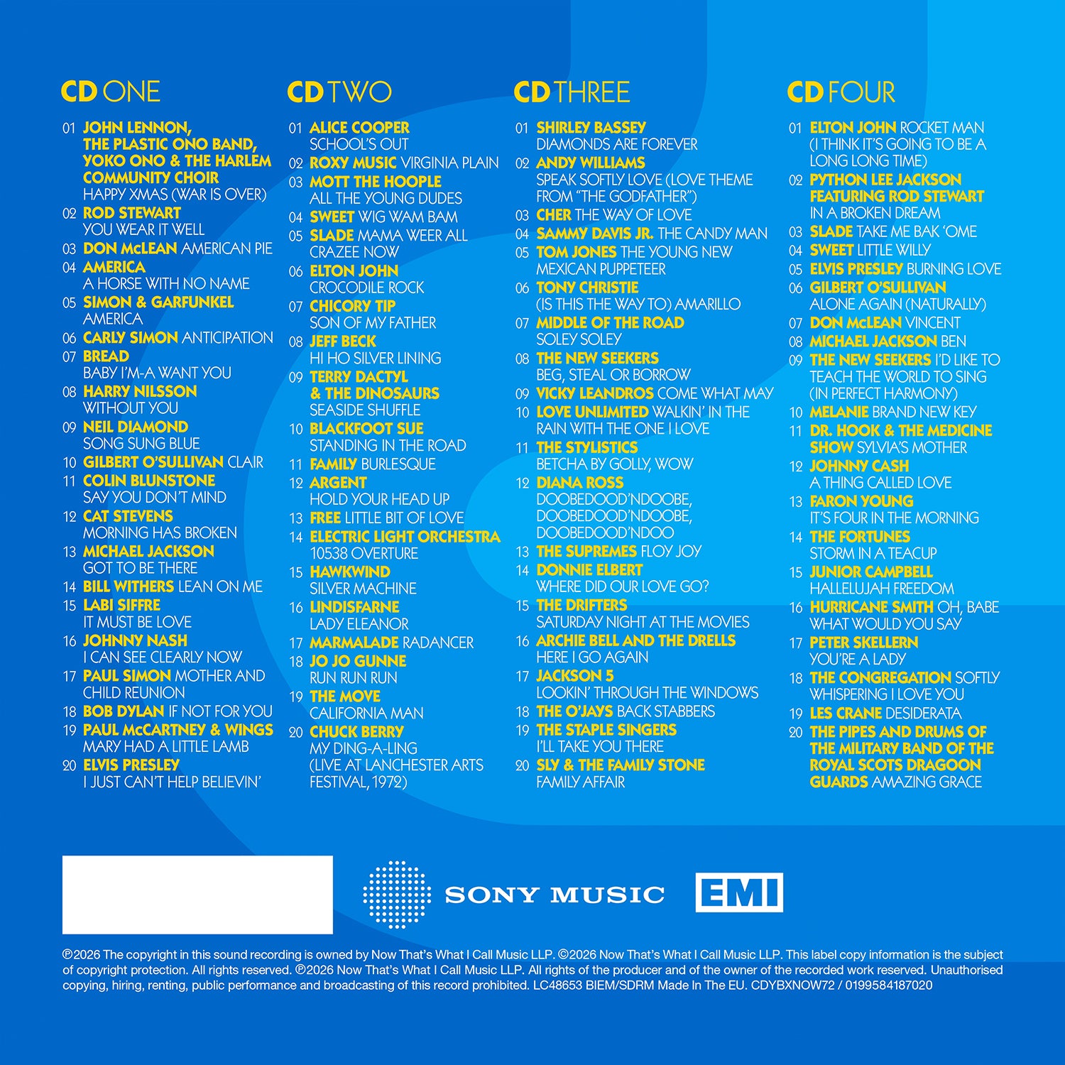 NOW – Yearbook 1972 (4CD) & Exclusive Numbered Print