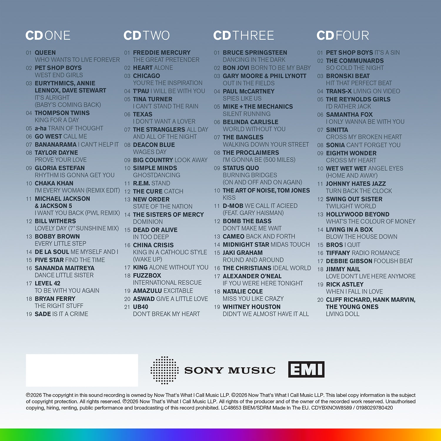 NOW – Yearbook 1985-1989: The Final Chapter (Special Edition 4CD) & Exclusive Numbered Print