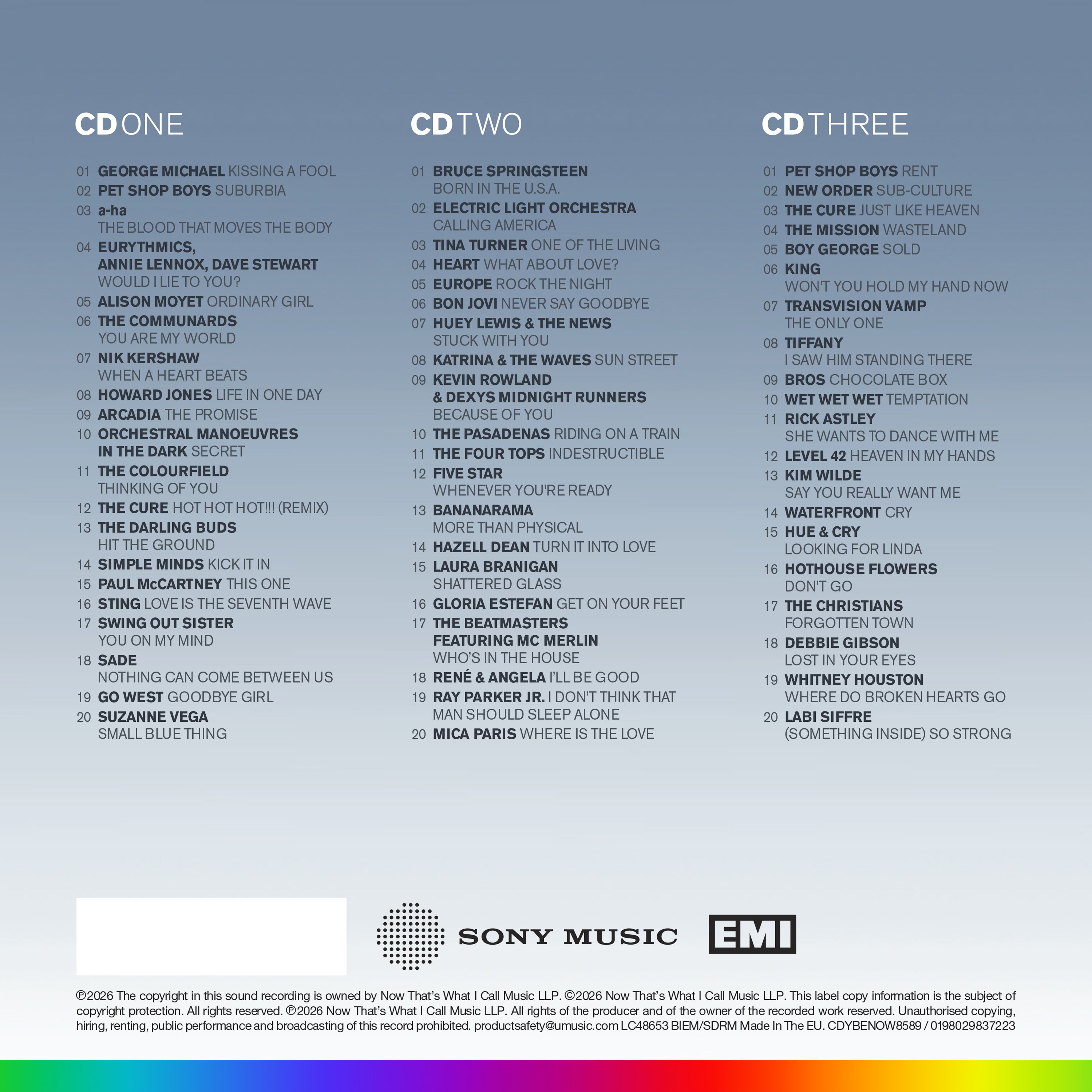 Various Artists - NOW – Yearbook Extra 1985-1989: The Final Chapter (3CD)