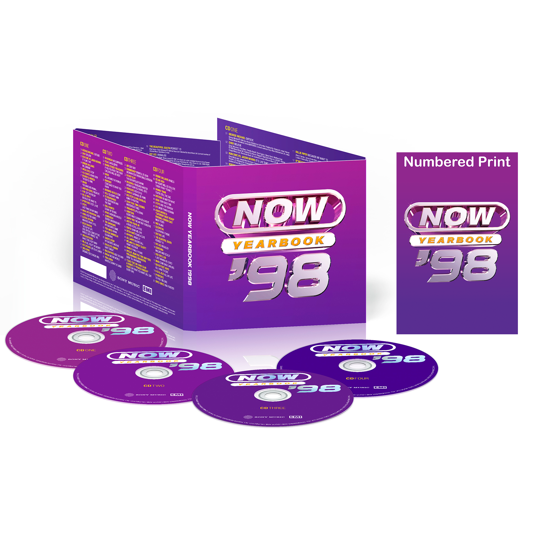 NOW - Yearbook 1998 (4CD) & Exclusive Numbered Print