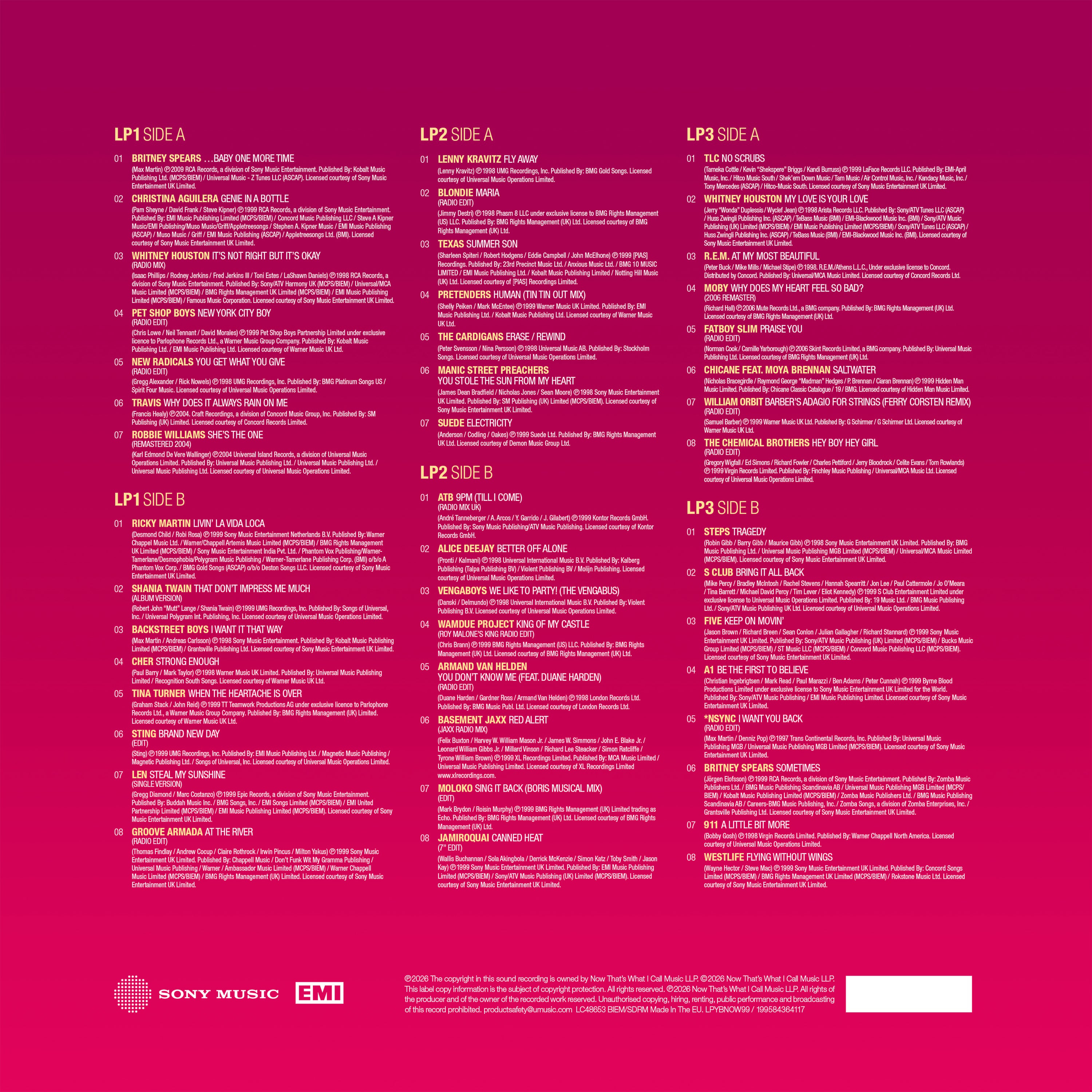NOW - Yearbook 1999 (3LP) & Exclusive Numbered Print