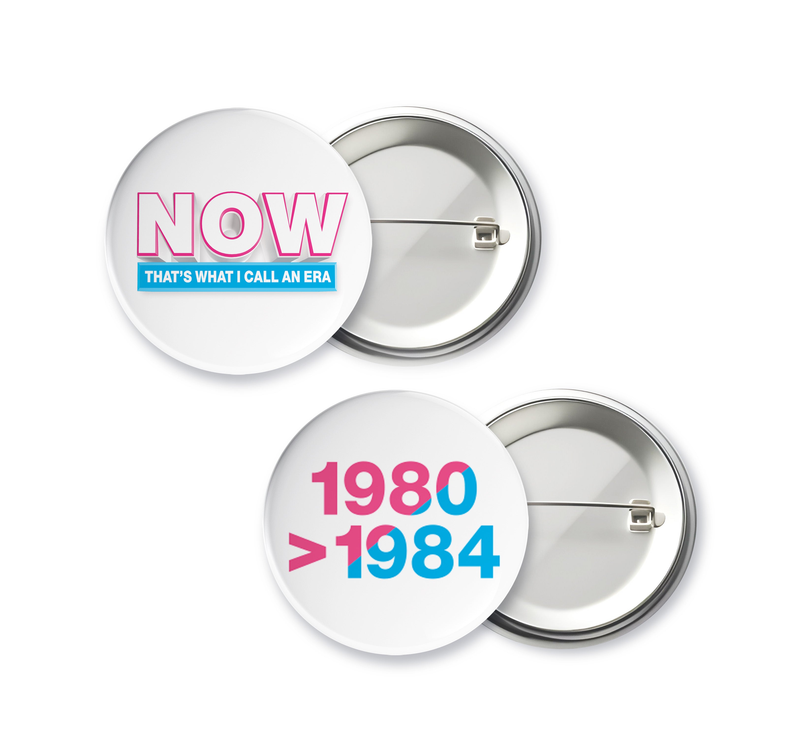 NOW That's What I Call An Era: The Albums - 1980-1984 (4CD) & Badge Set