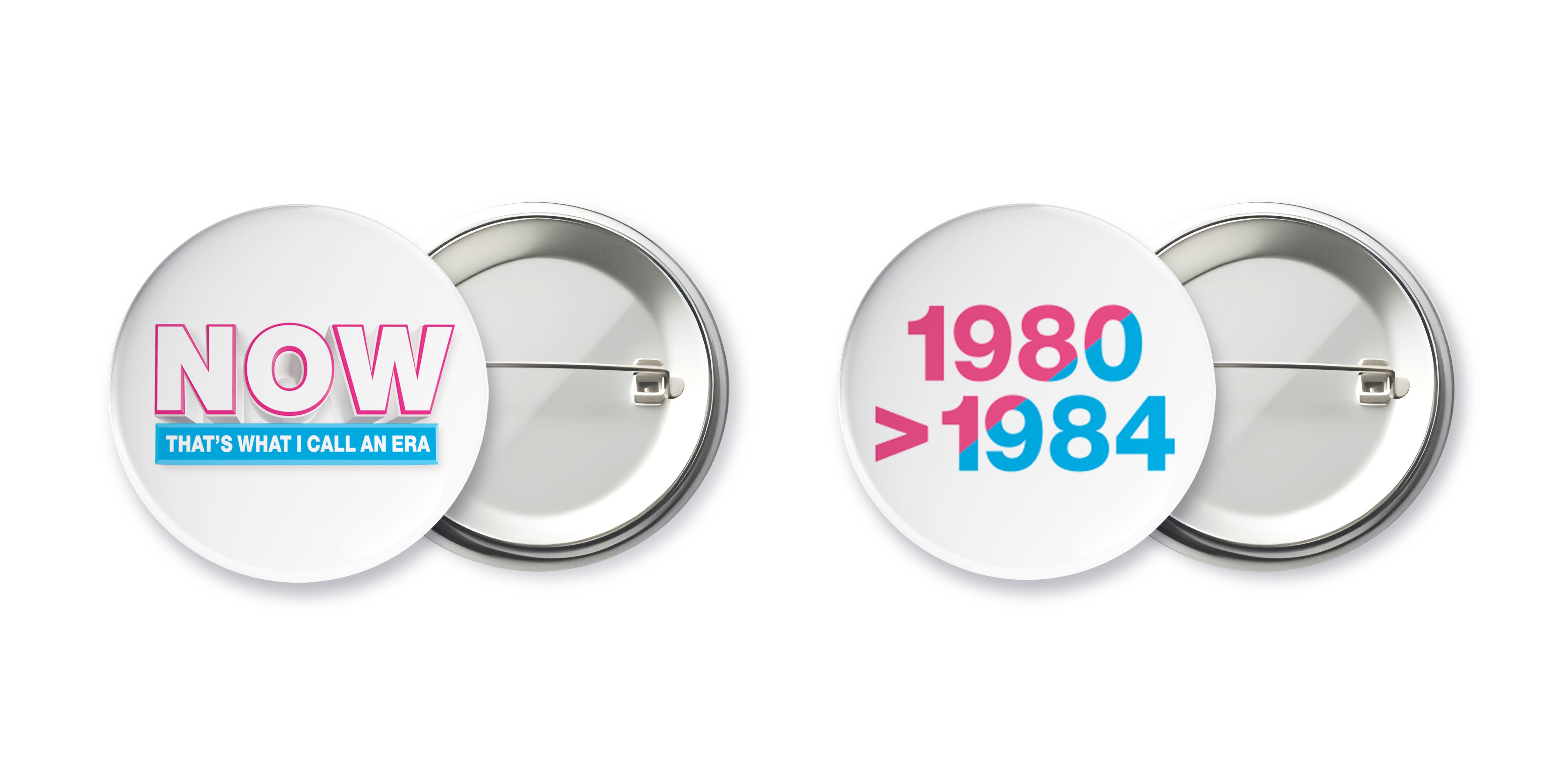 NOW That's What I Call An Era: The Albums - 1980-1984 (4CD) & Badge Set