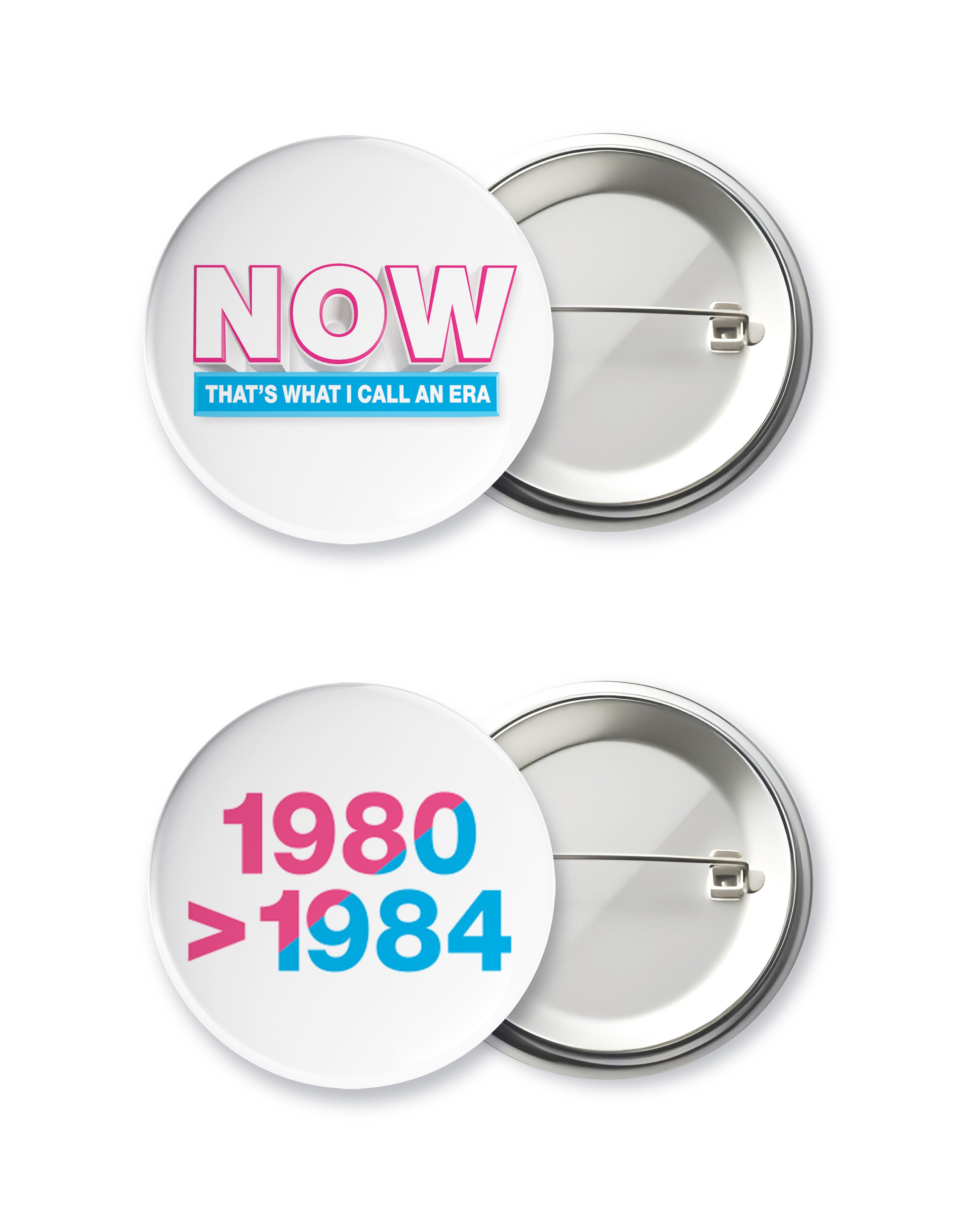 NOW That's What I Call An Era: The Albums - 1980-1984 (4CD) & Badge Set