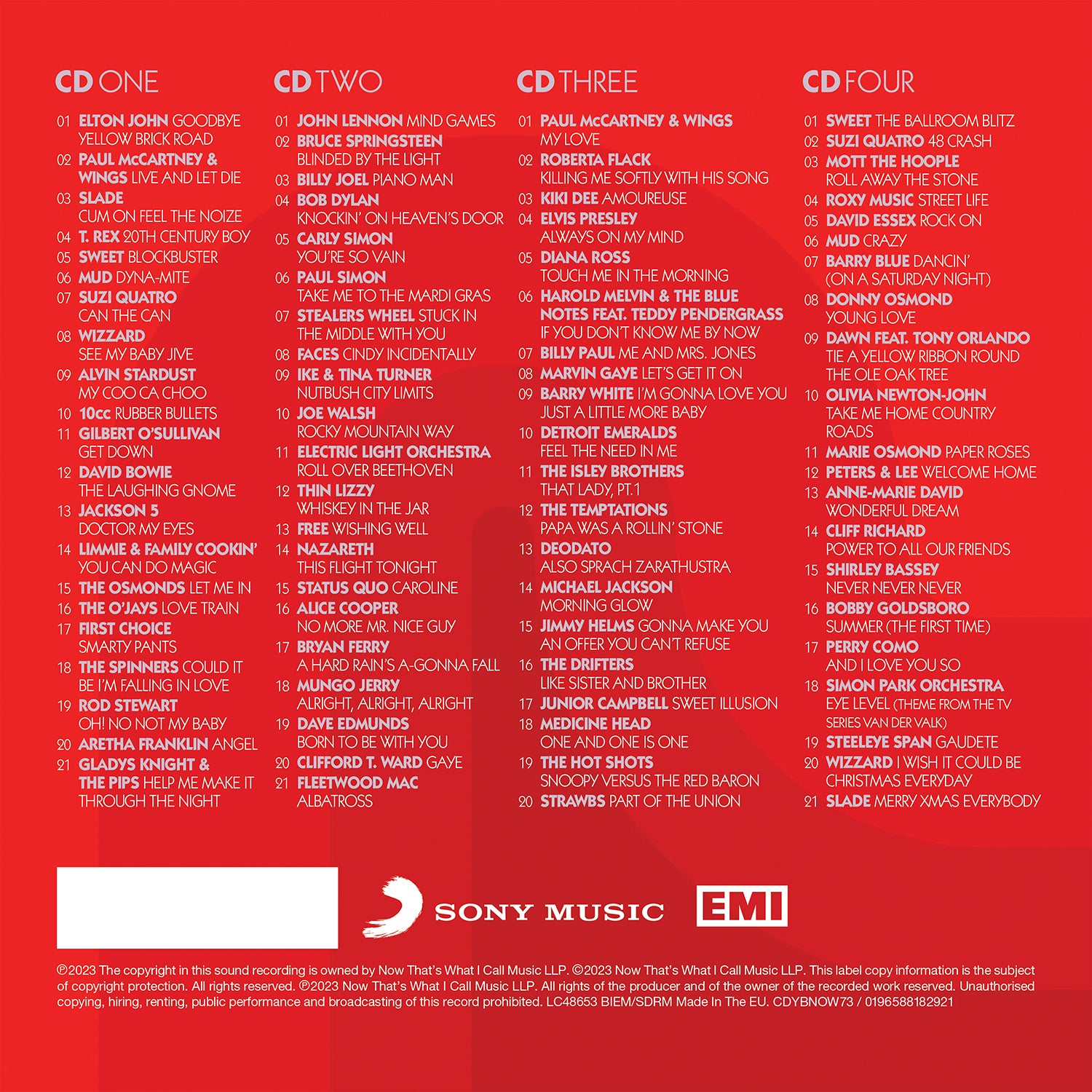 NOW – Yearbook 1973 (4CD) - NOW MUSIC Official Store