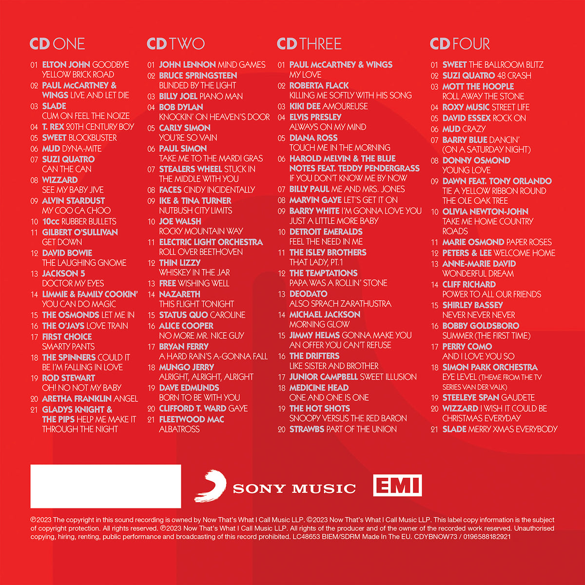 Various Artists - NOW – Yearbook 1973 (4CD)
