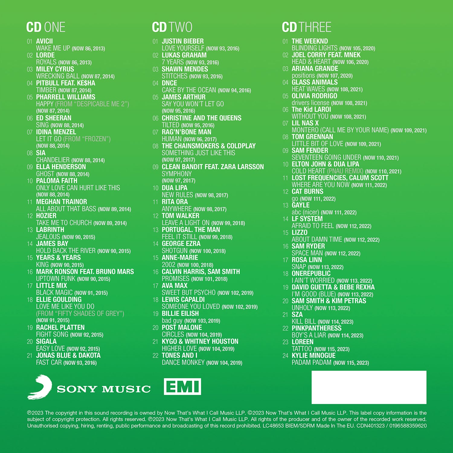 NOW That's What I Call 40 Years: Volume 4 - 2013-2023 (3CD) - NOW