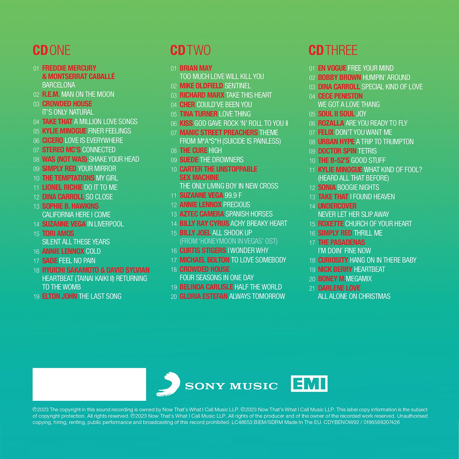 NOW – Yearbook Extra 1992 (3CD) - NOW MUSIC Official Store
