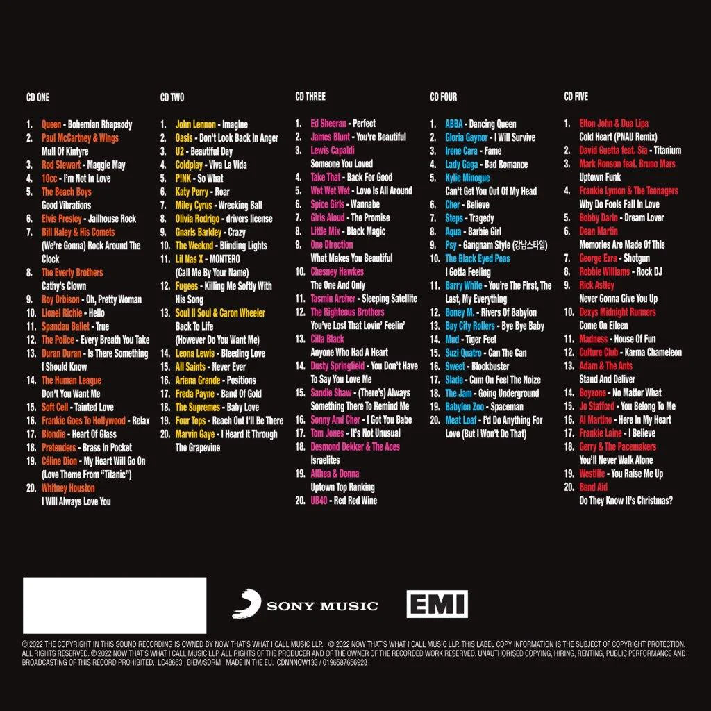 Various Artists - NOW #1s (5CD)