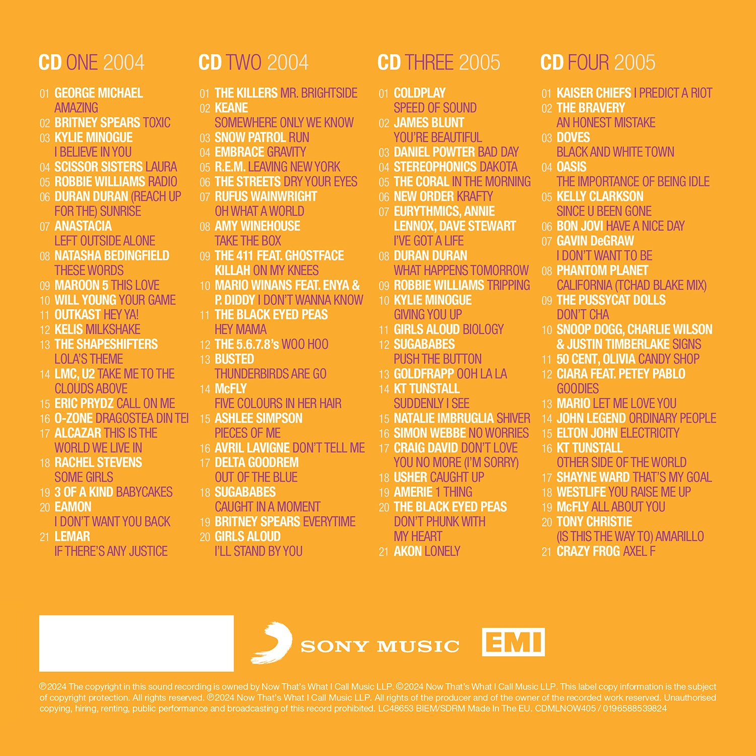 Various Artists - NOW - Millennium 2004 – 2005 (4CD)