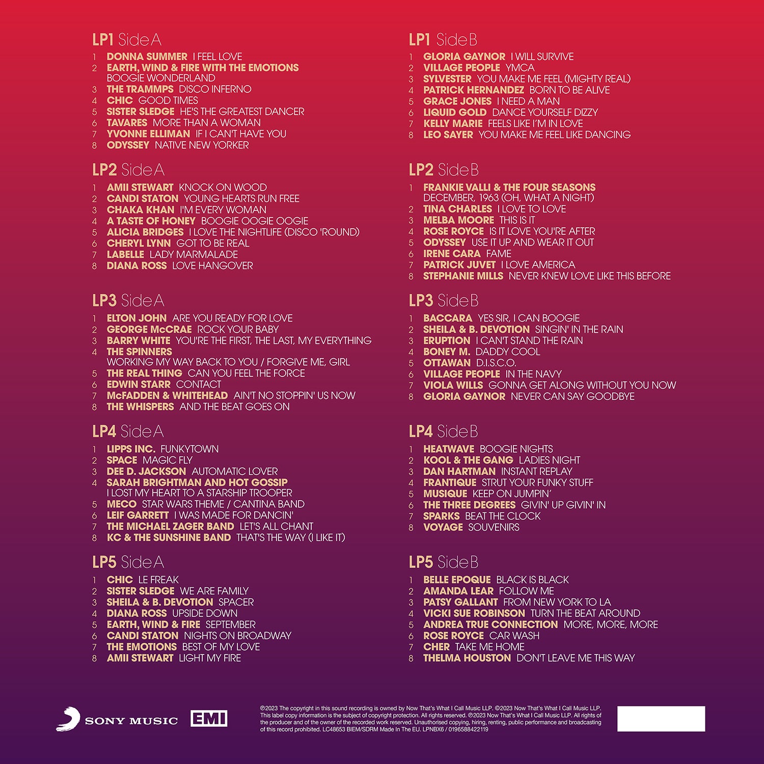 Various Artists - NOW Presents…Disco (5LP)